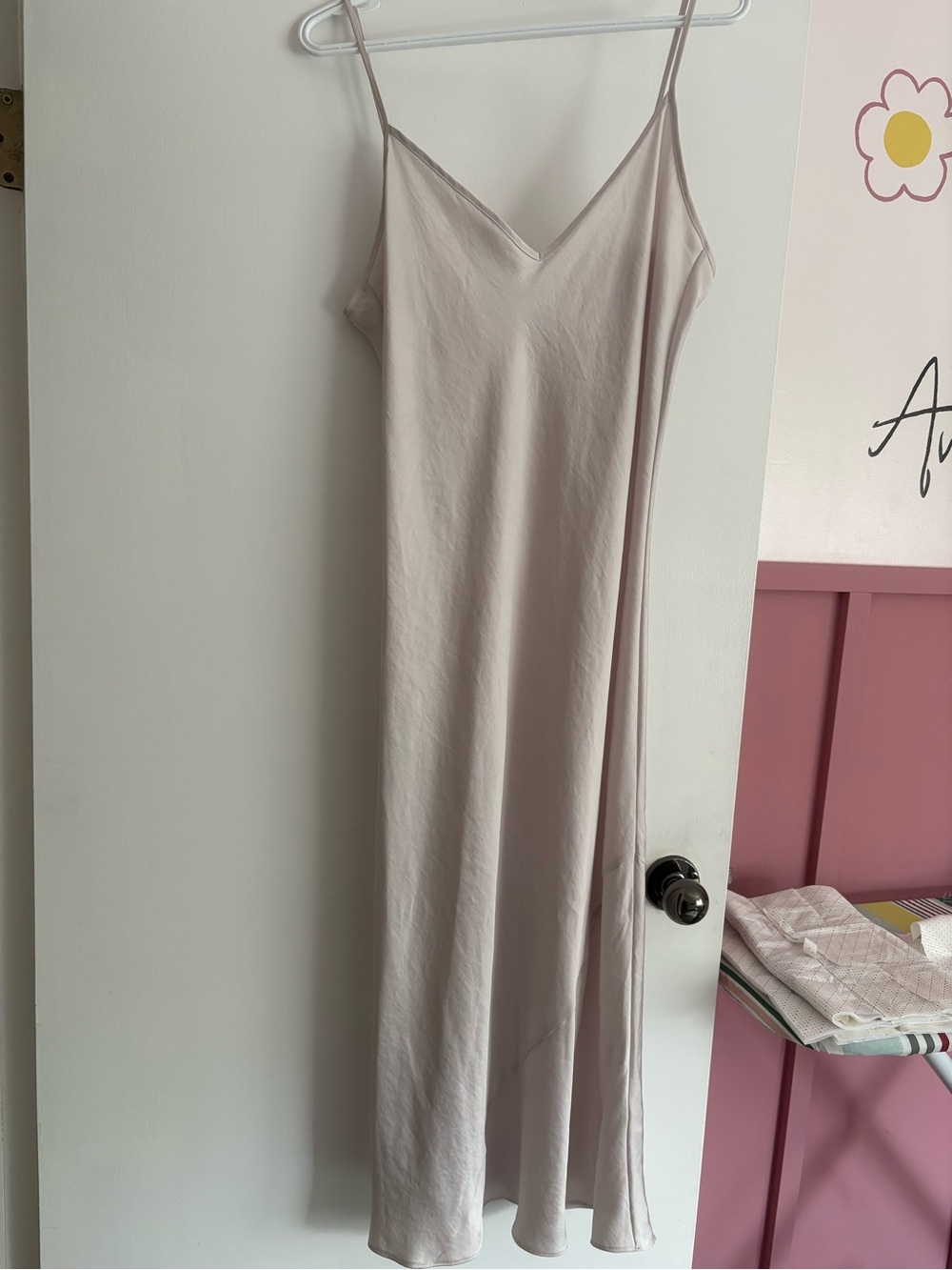 Aritzia Wilfred Pink Slip Dress
